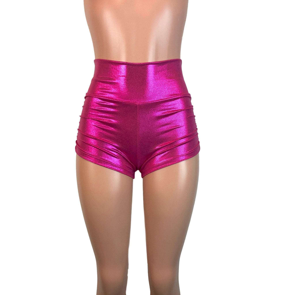 Ruched Booty Shorts - Pink Mystique Scrunch Shorts - Peridot Clothing