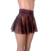 13" Skater Skirt - Purple Metallic Lace - Peridot Clothing