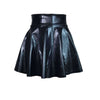 SALE - Skater Skirt - Black Metallic "Wet Look" - Peridot Clothing