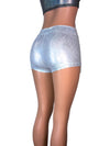 SALE - Silver Holographic Low-Rise Booty Shorts, SMALL - Peridot Clothing