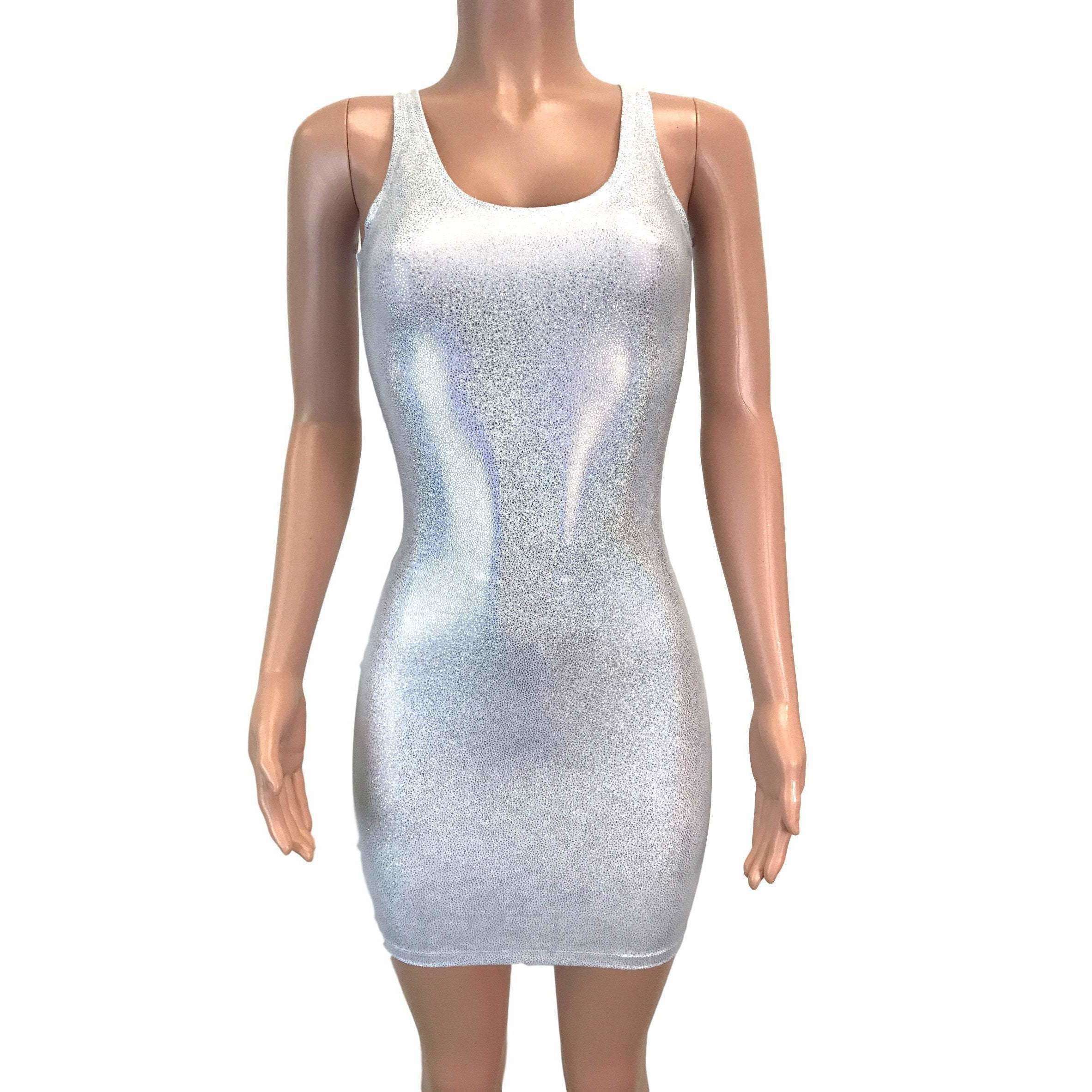 Silver Holographic Bodycon Dress XSmall