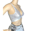 Silver Holographic Bralette - Peridot Clothing