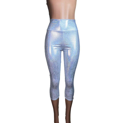 Opal Holographic High Waisted Leggings Pants– Peridot Clothing