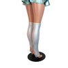 Silver Holographic Stirrup Leg Sleeves, Calf Sleeves - Peridot Clothing