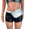 Silver Shattered Glass Holographic Fanny Pack - Peridot Clothing