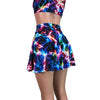 Skater Skirt - Cosmic Thunder UV Glow - Peridot Clothing