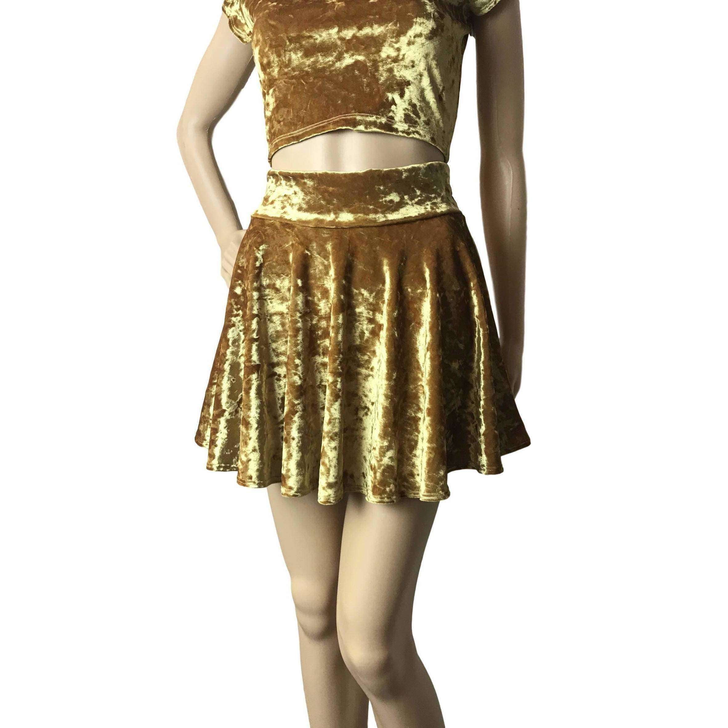 Skater skirt in clearance gold