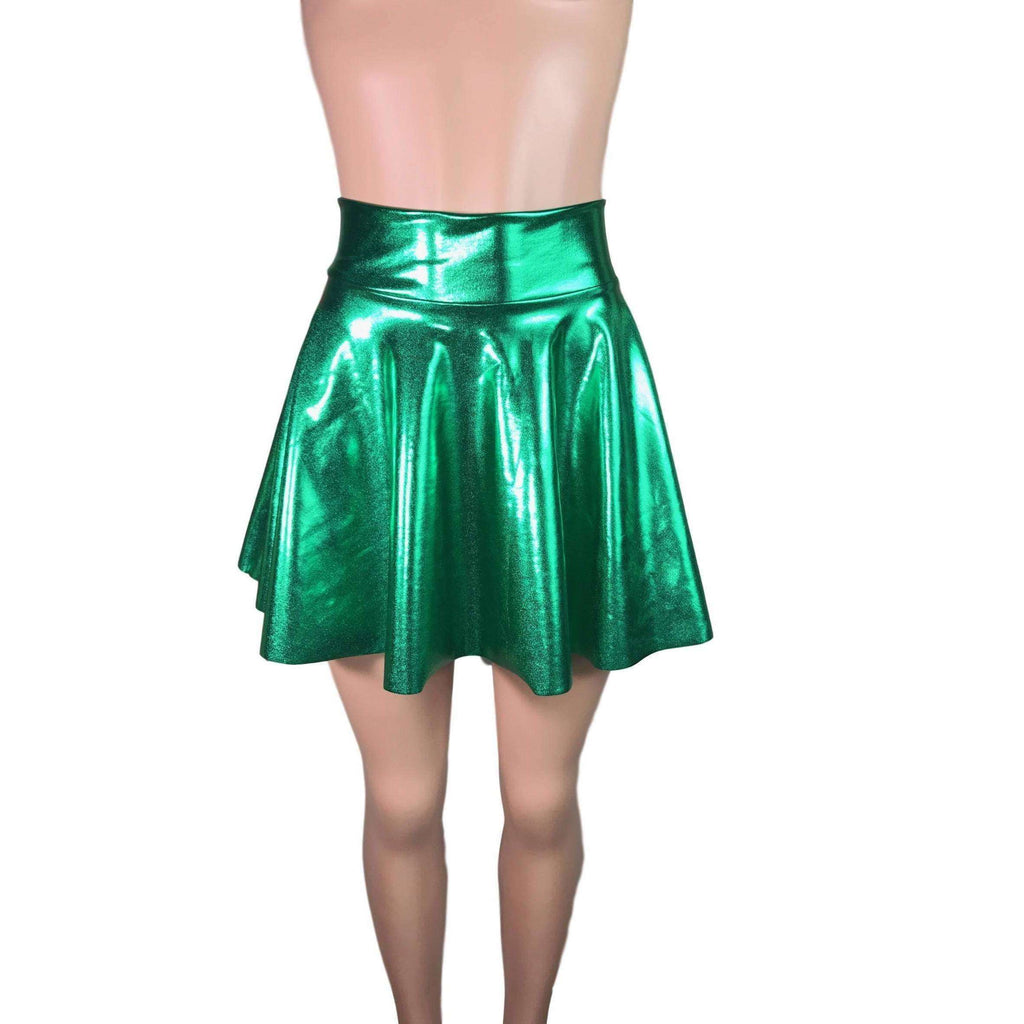 Black Mesh Super Mini 10 High Waisted Skater Skirt– Peridot Clothing