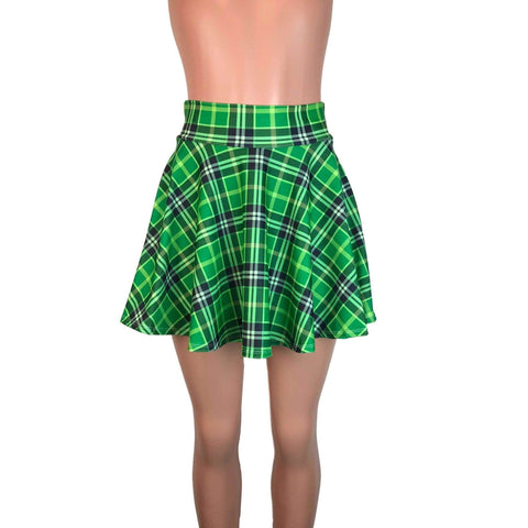 Skater Skirt Green Plaid