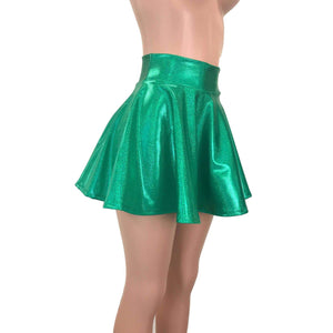 Skater Skirt - Green Sparkle - Peridot Clothing