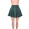 Skater Skirt - Hunter Green Crushed Velvet - Peridot Clothing