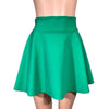 Skater Skirt - Kelly Green Spandex - Peridot Clothing