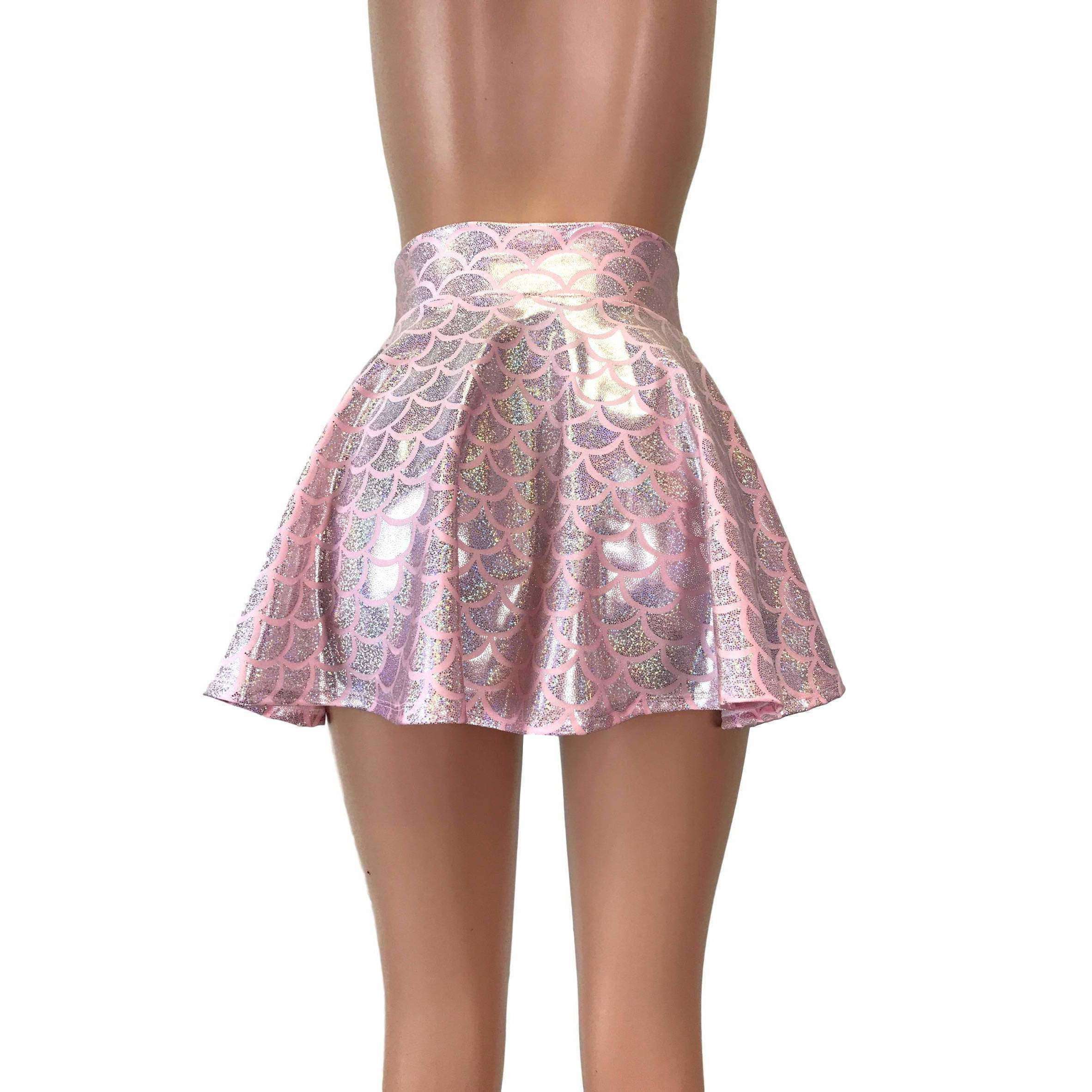 pink metallic skater dress HDE Shiny Metallic Alien Costume Dress Futuristic Sleeveless Space Skater Dress Hot Pink - 4X