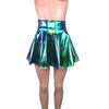 Skater Skirt - Oil Slick Holographic - Peridot Clothing