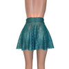 Skater Skirt - Teal Metallic Lace - Peridot Clothing