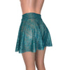 Skater Skirt - Teal Metallic Lace - Peridot Clothing