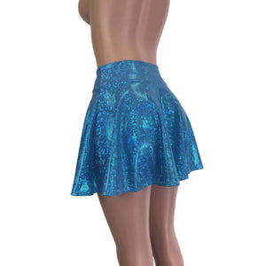 Skater Skirt - Turquoise Shattered Glass - Peridot Clothing