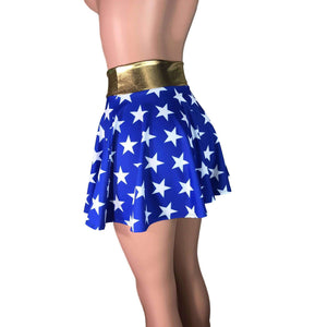 Skater Skirt - Wonder Woman Inspired - Peridot Clothing