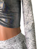 Holographic Spider Web on White Adult Arm Sleeves - Running Sleeves - Peridot Clothing