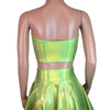 Tube Top Bandeau - Lime Green Holographic - Peridot Clothing