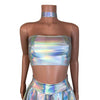 Tube Top Bandeau - Opal Holographic - Peridot Clothing