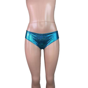 Turquoise Mermaid Scales Cheeky - Peridot Clothing