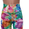 Watercolor Pastel Print High Waist Leggings Pants - Peridot Clothing